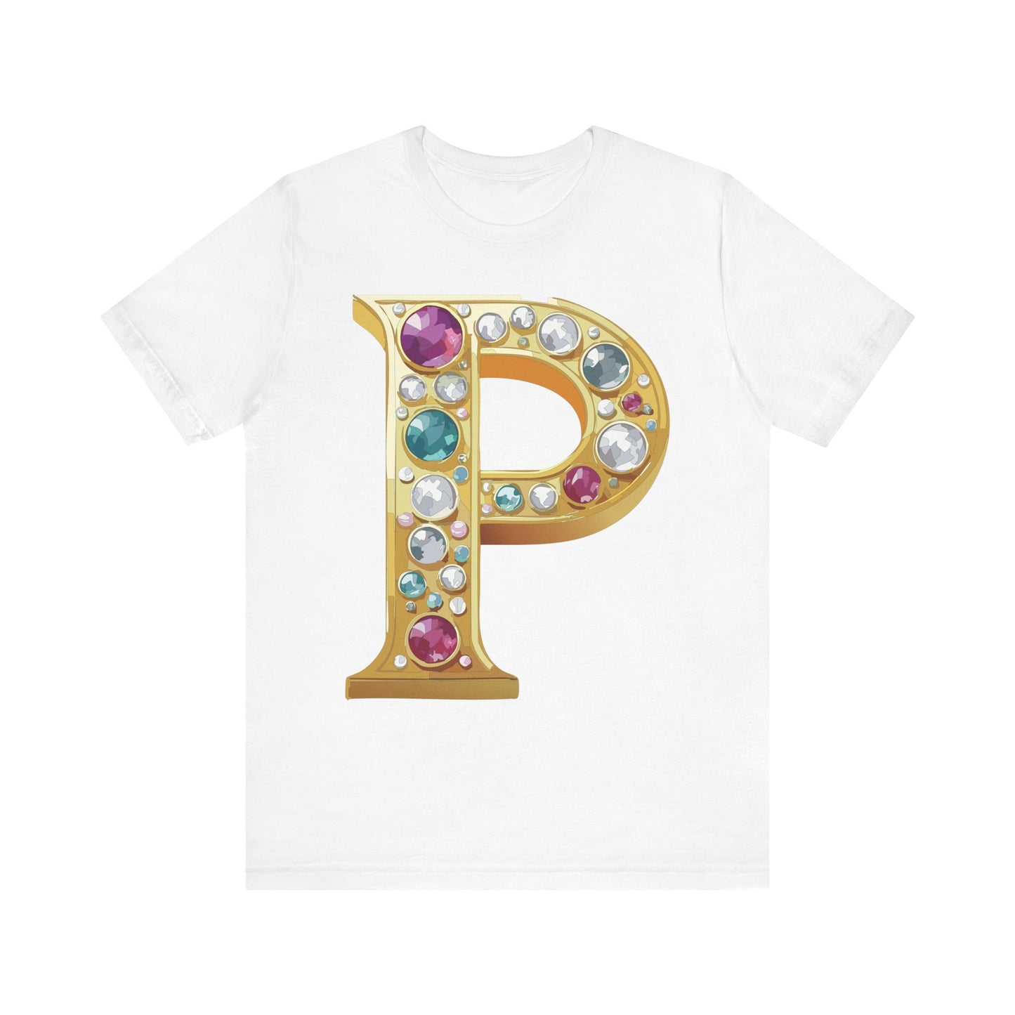 Letter Shirt, Shirt with Letters, Tee Shirt with Gold Letter, Shirt with Antique Letters