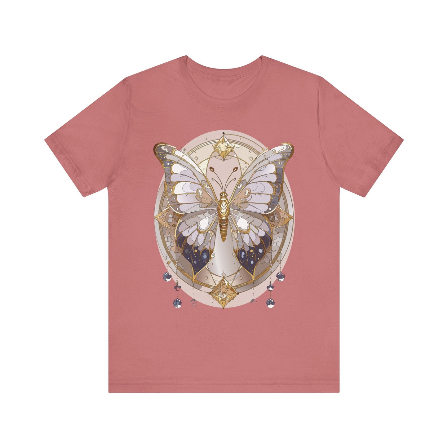 Butterfly Shirt, Shirt with Butterfly, Tee Shirt with Antique Butterfly