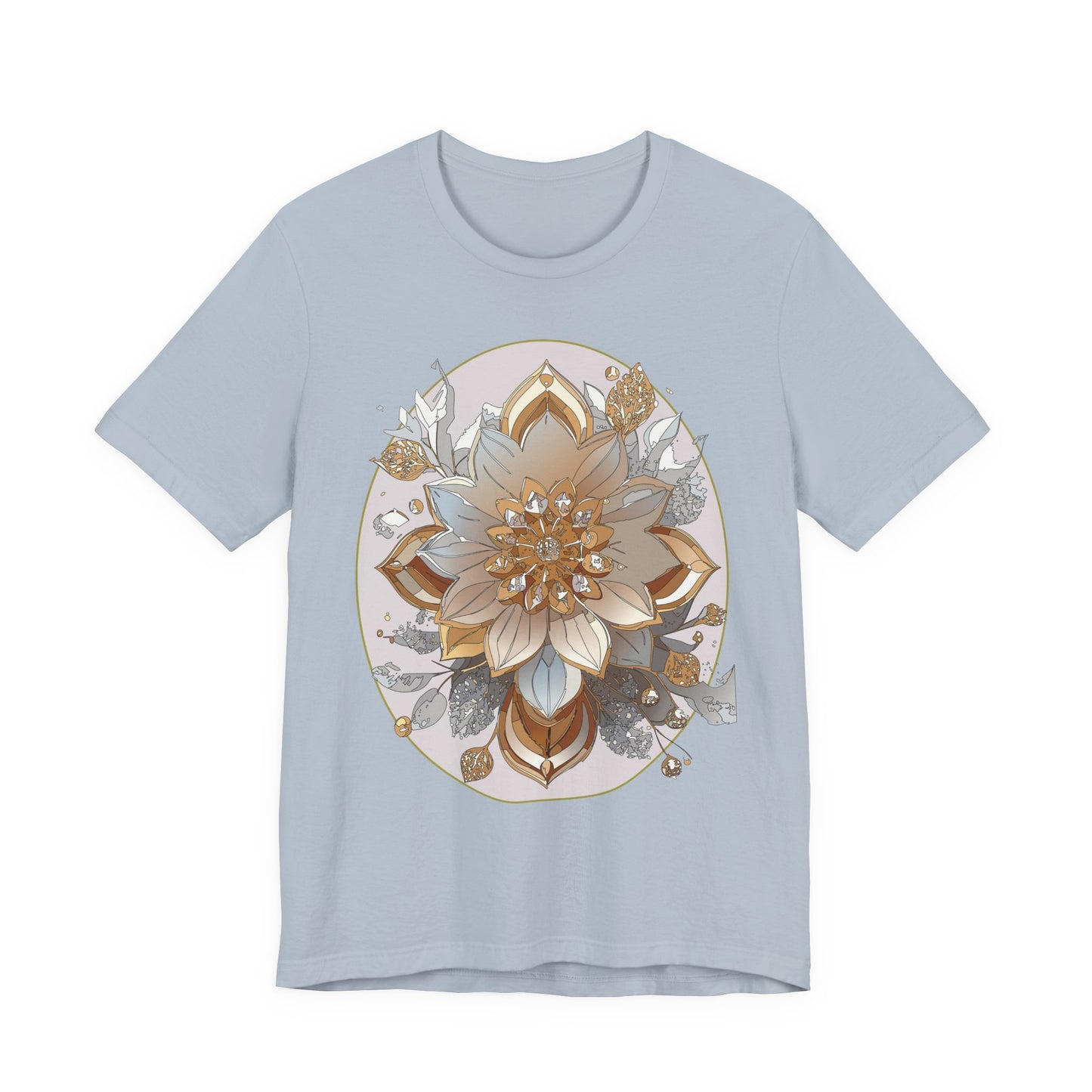 Floral Shirt, Flower Shirt, Tee Shirt with Antique Flower