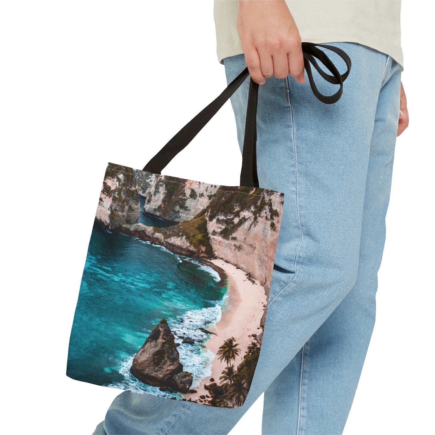 Canvas Bag with Beach Prints