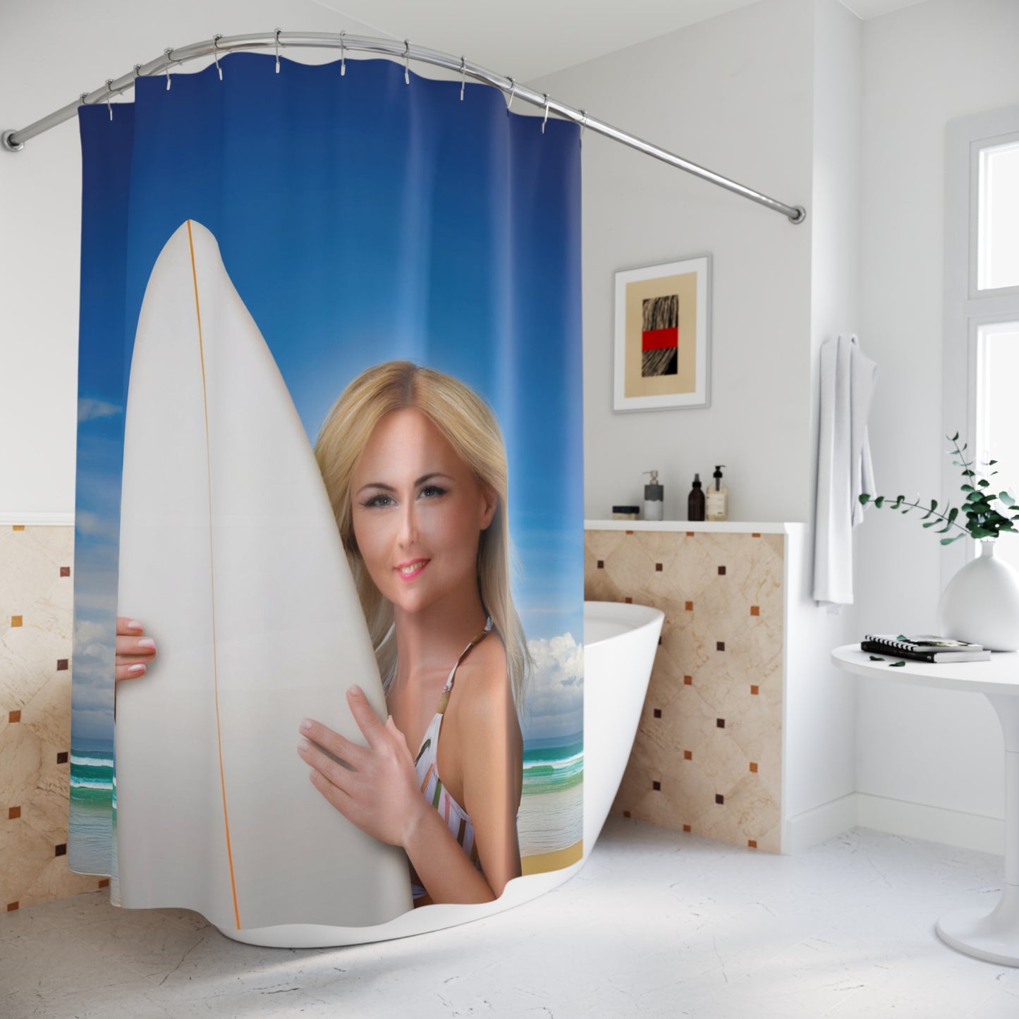 Woman Shower Curtain