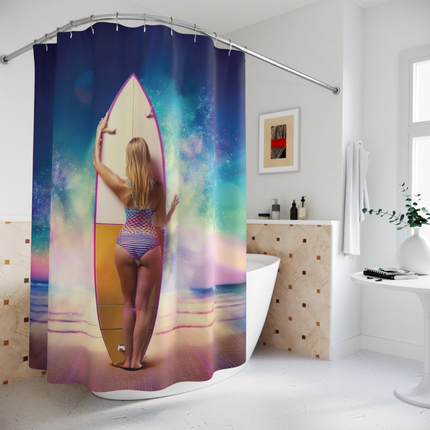 Woman Shower Curtain