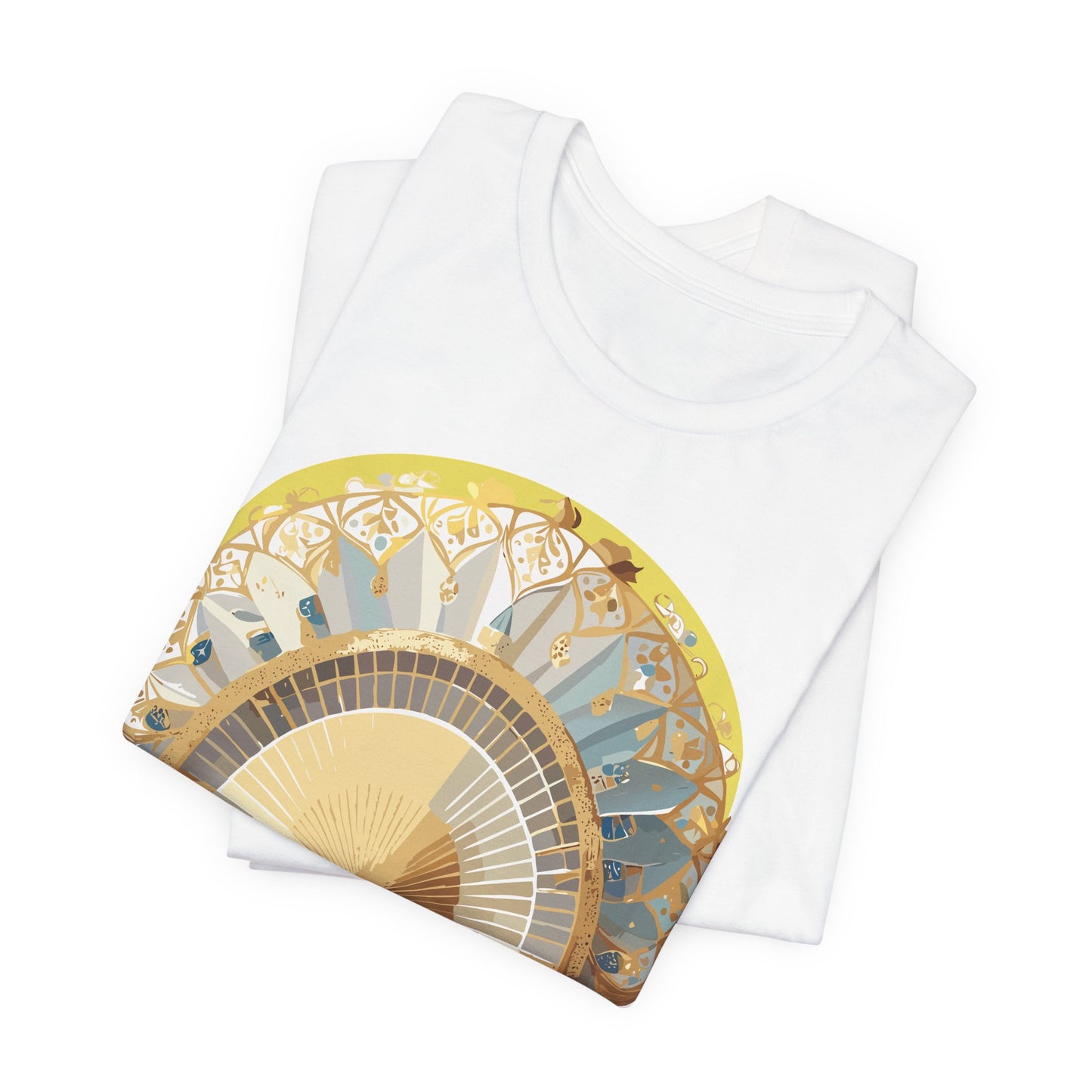 Fan shirt, Shirt with Fan, Tee Shirt with Gold Blower