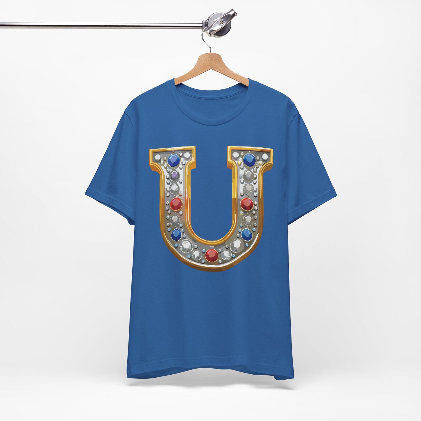 Letter Shirt, Shirt with Letters, Tee Shirt with Gold Letter, Shirt with Antique Letters