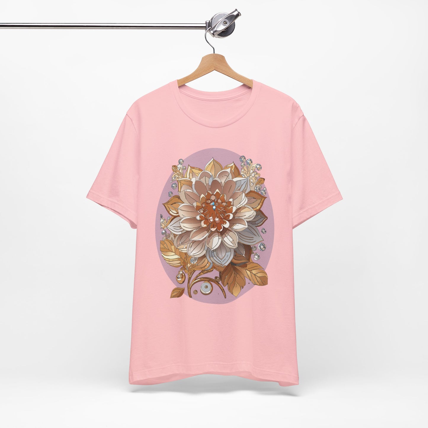 Floral Shirt, Flower Shirt, Tee Shirt with Antique Flower