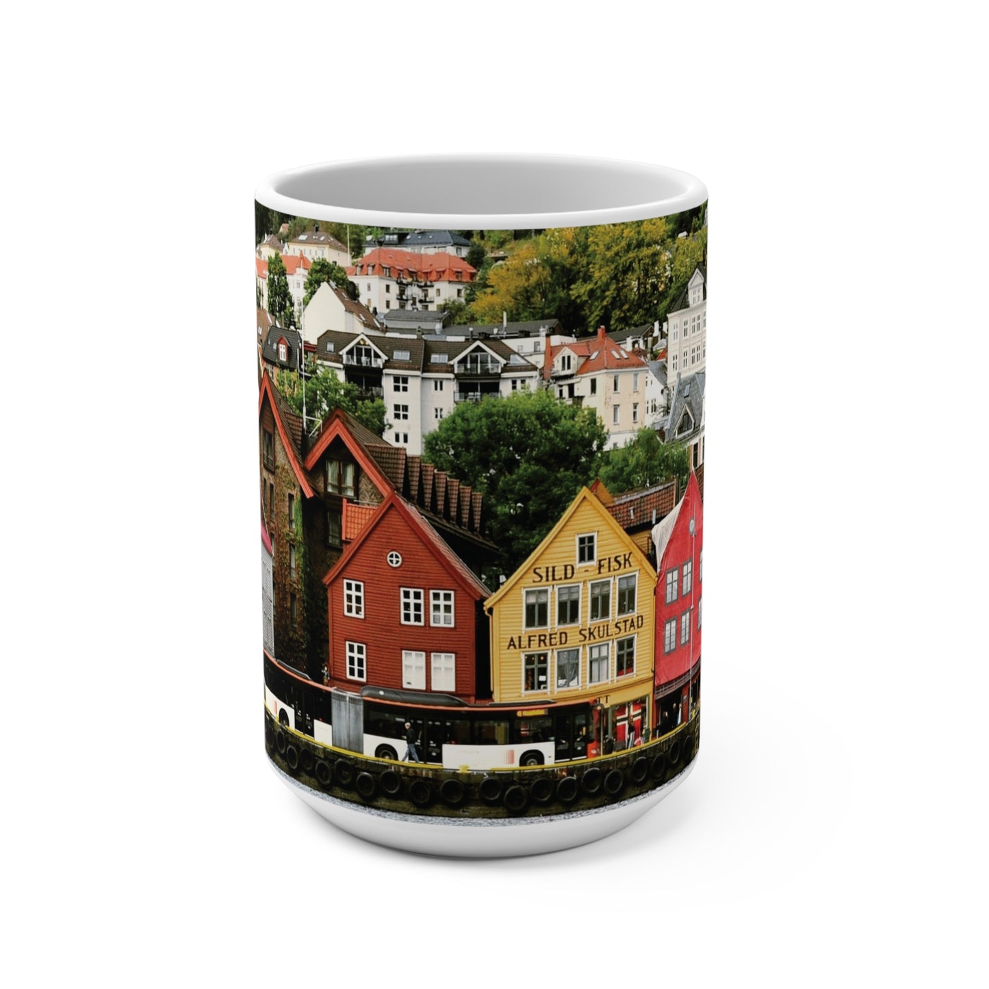 Coffee & Tea Mug with City prints, 15oz