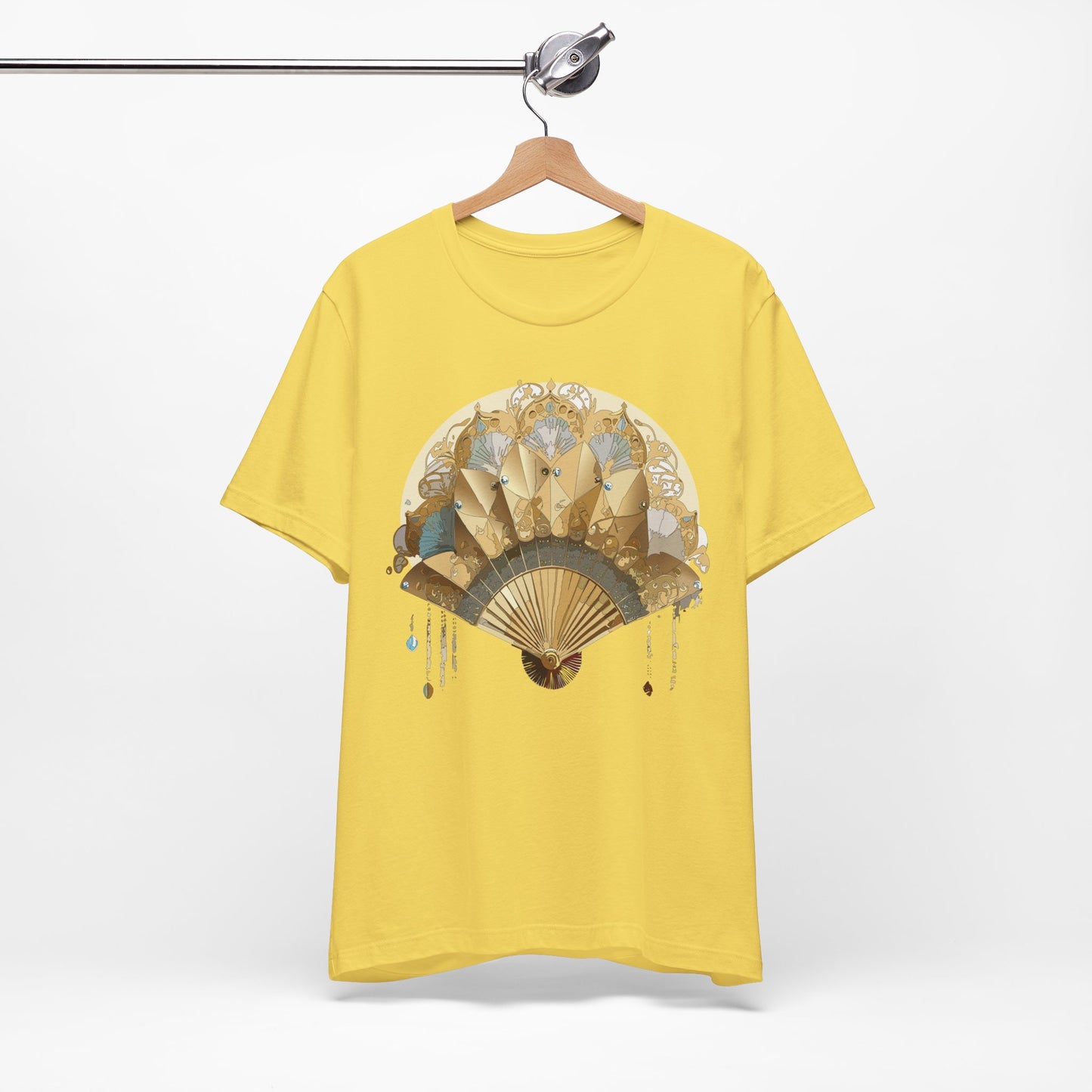 Fan shirt, Shirt with Fan, Tee Shirt with Gold Blower