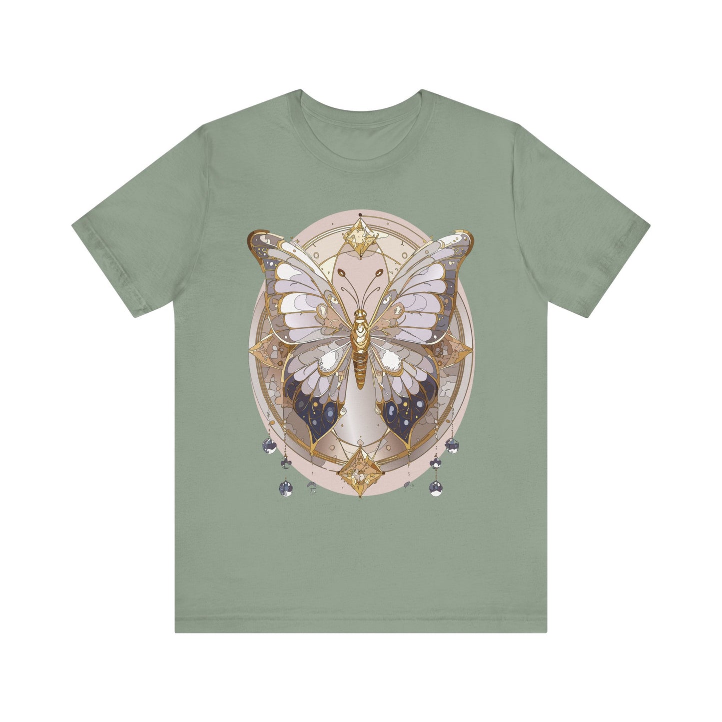 Butterfly Shirt, Shirt with Butterfly, Tee Shirt with Antique Butterfly