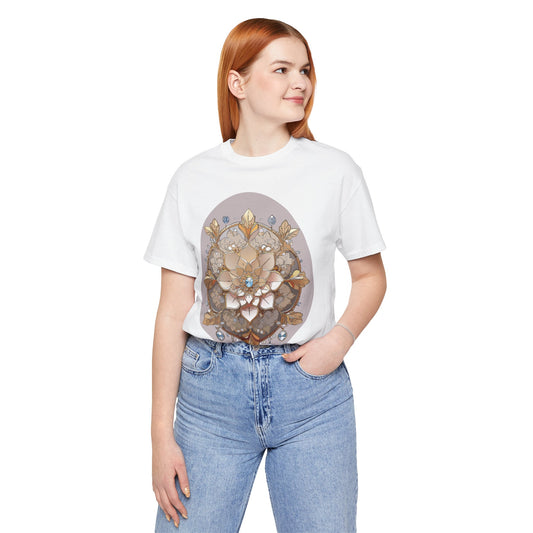 Floral Shirt, Flower Shirt, Tee Shirt with Antique Flower