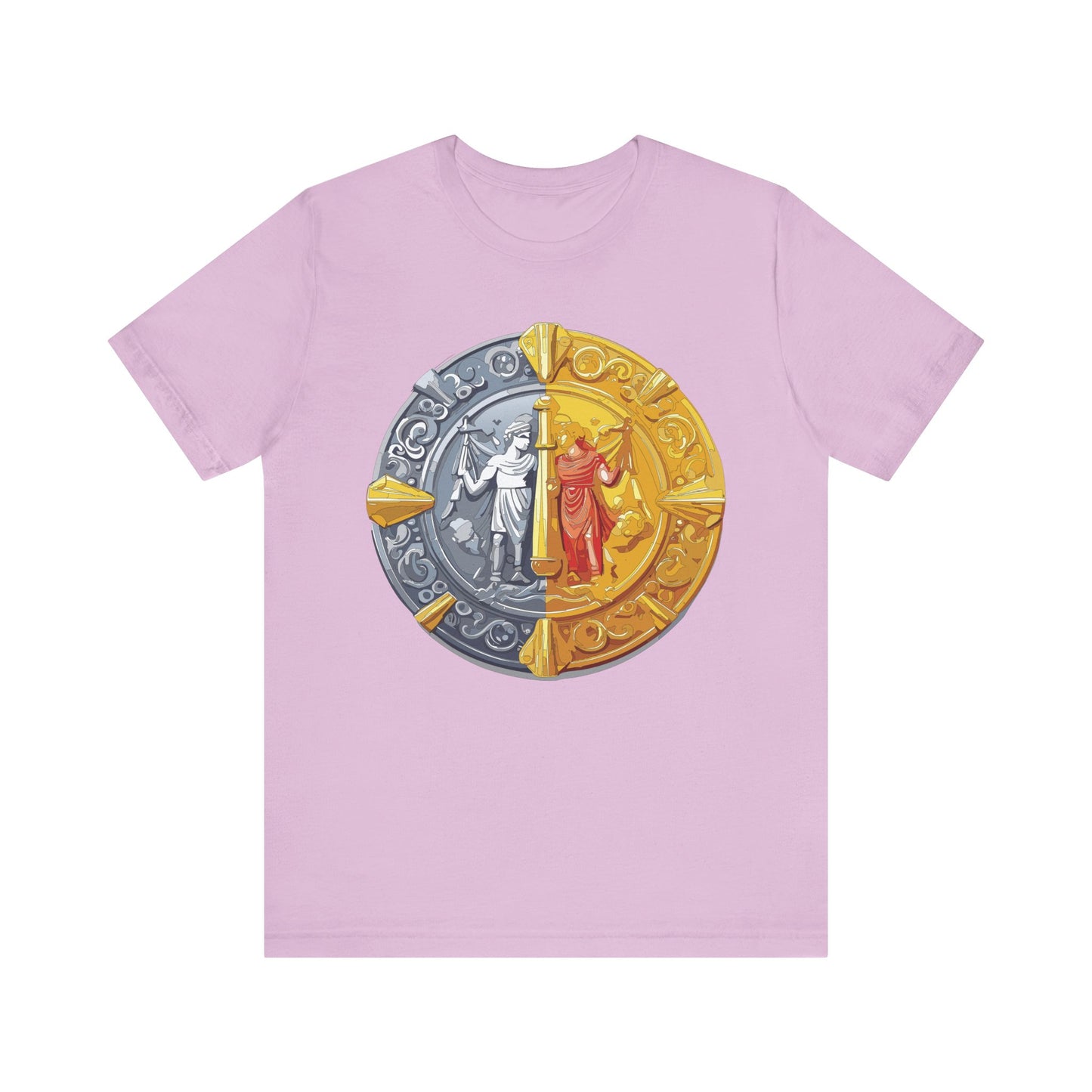 Coin Shirt, Shirt with Coin, Tee Shirt with Gold Coin, Shirt with Antique Coin