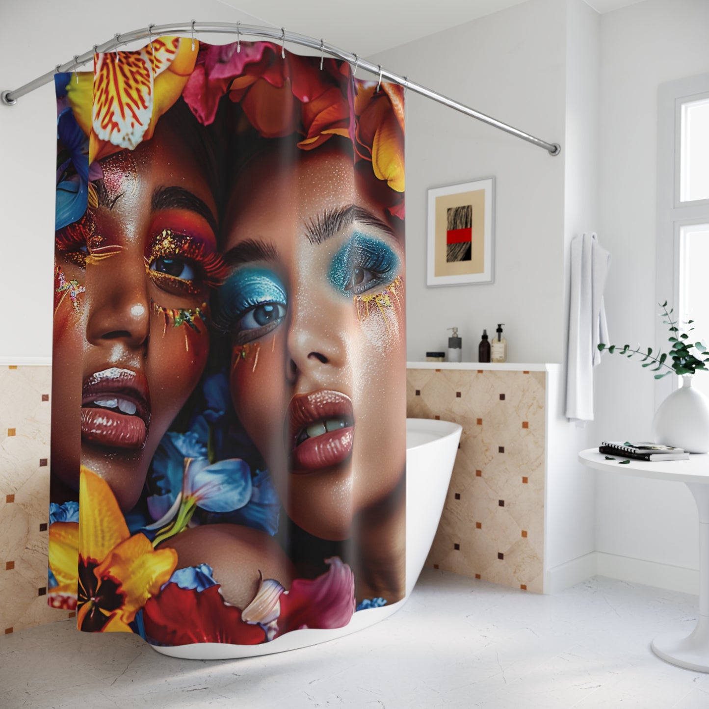 Woman Shower Curtain