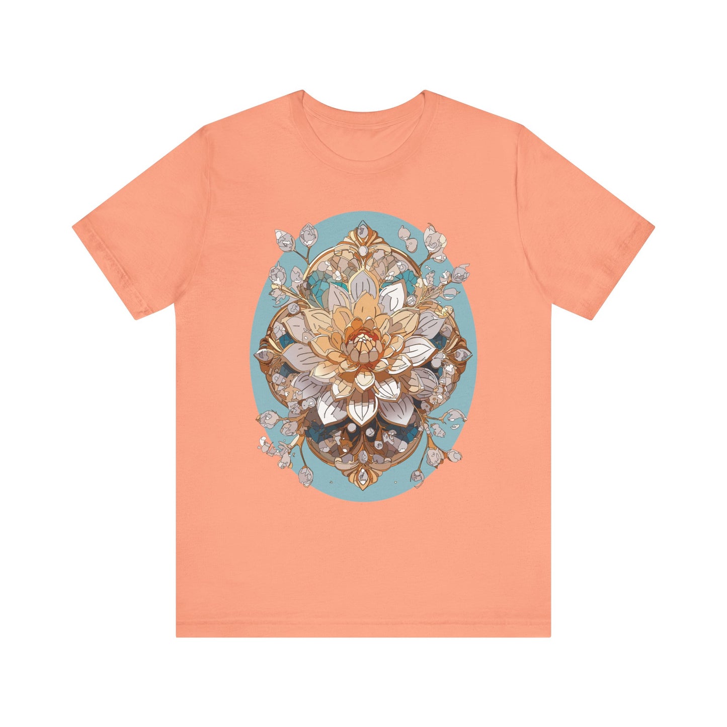 Floral Shirt, Flower Shirt, Tee Shirt with Antique Flower