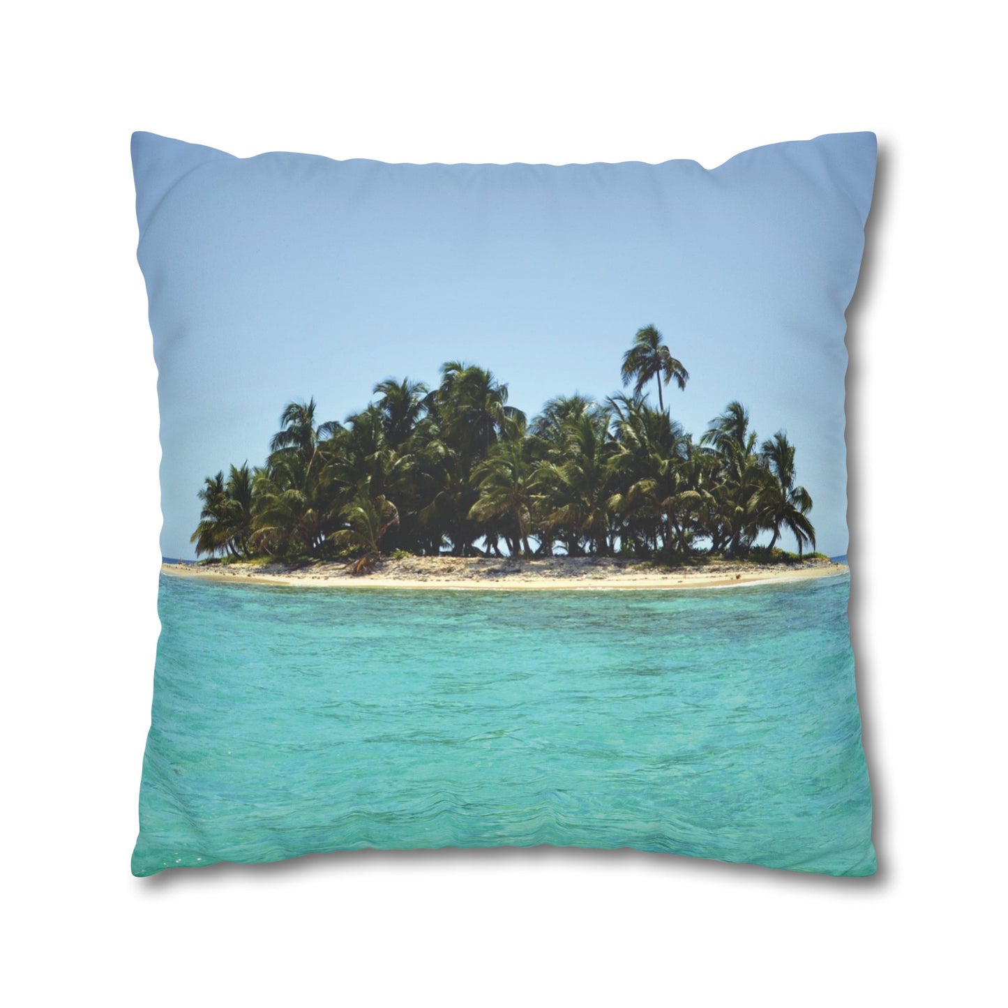 Beach Faux Suede Square Pillowcase